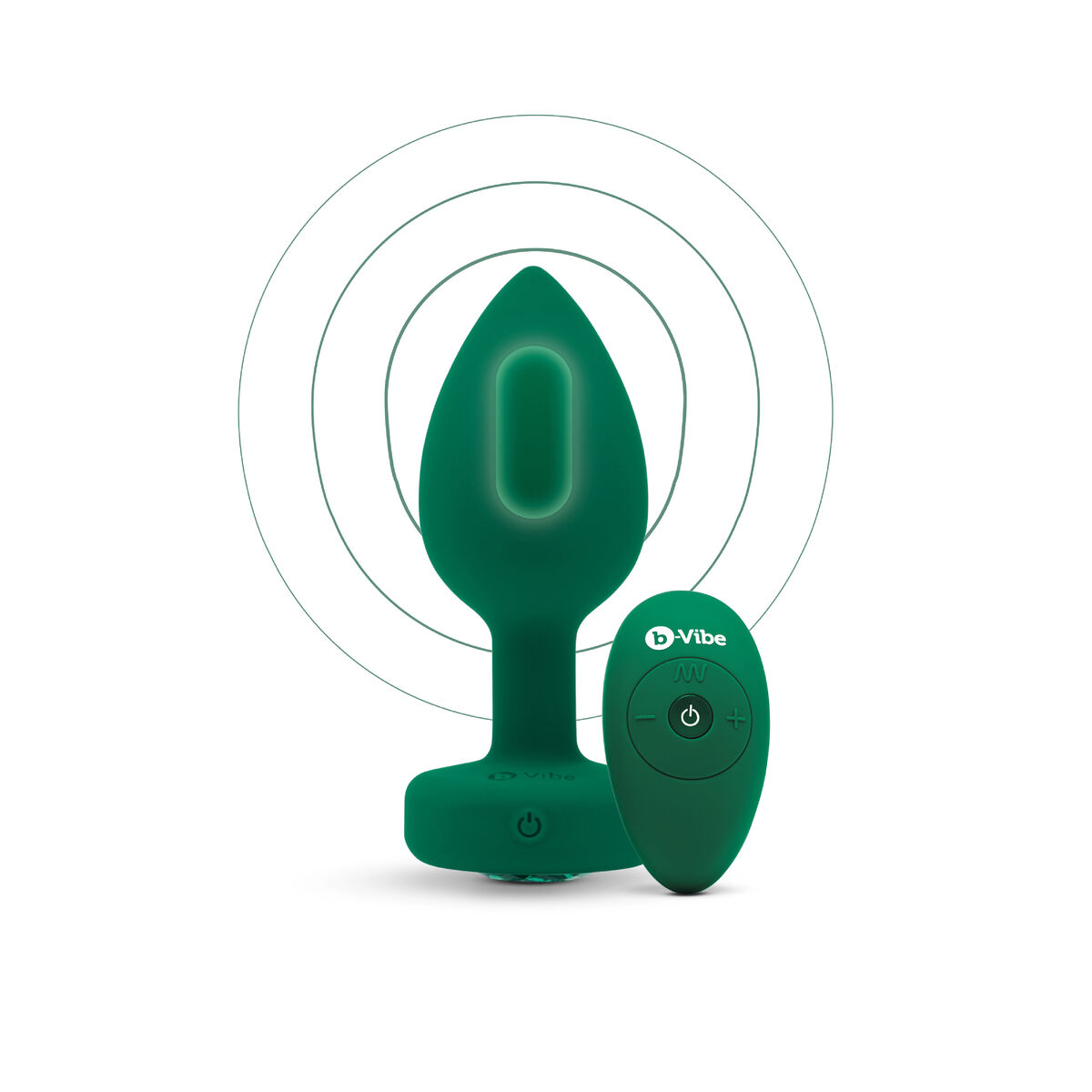Plug Anal B-Vibe Vibrating Jewel grün M/L